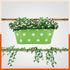 ARA Hanging Metal Pot Holders / Planters for Home / Balcony / Garden | Green